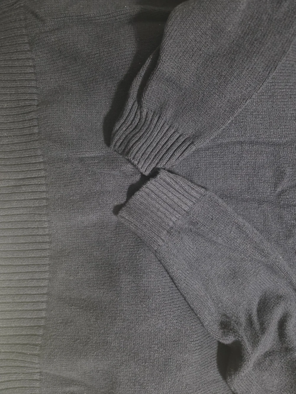 Polo by Ralph Lauren Black Crewneck Sweater with Multicolor Polo Player Motif
